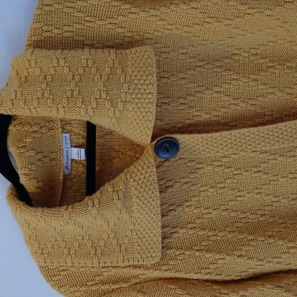 JM collection large petite crochet sweater - Picture 2 of 8